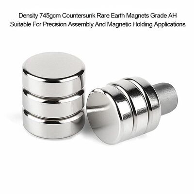 Good price Density 745gcm Countersunk Rare Earth Magnets Grade AH Suitable For Precision Assembly And Magnetic Holding Applications online