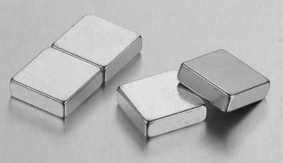 Block 40X40X20mm N52 Neodymium Permanent Magnets Silver Color